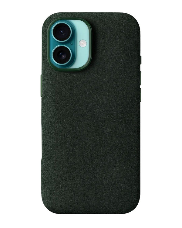iPhone 16 - Case Alcantara - Emerald
