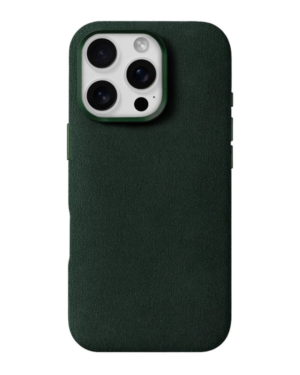 iPhone 16 Pro Max - Case Alcantara - Emerald