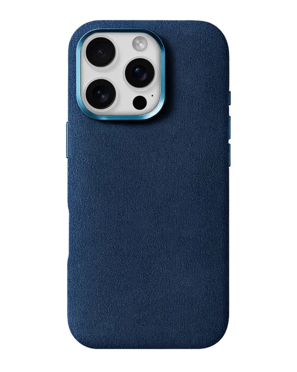Iphone 16 Pro Max - Case Alcantara - Sea Blue