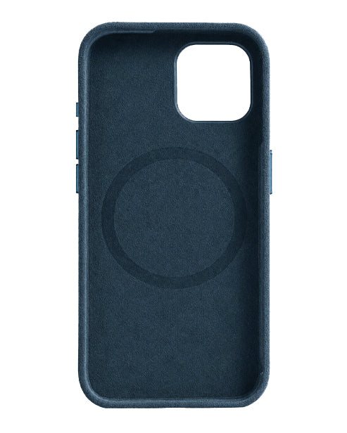 iPhone 15 - Case Alcantara - Ocean Blue