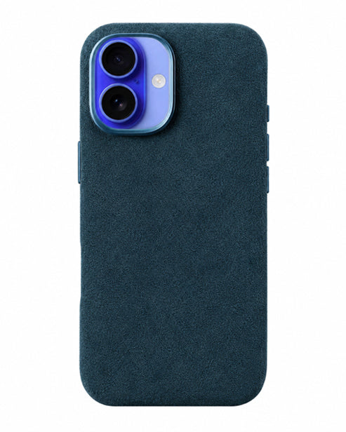 iPhone 16 - Case Alcantara - Ocean Blue