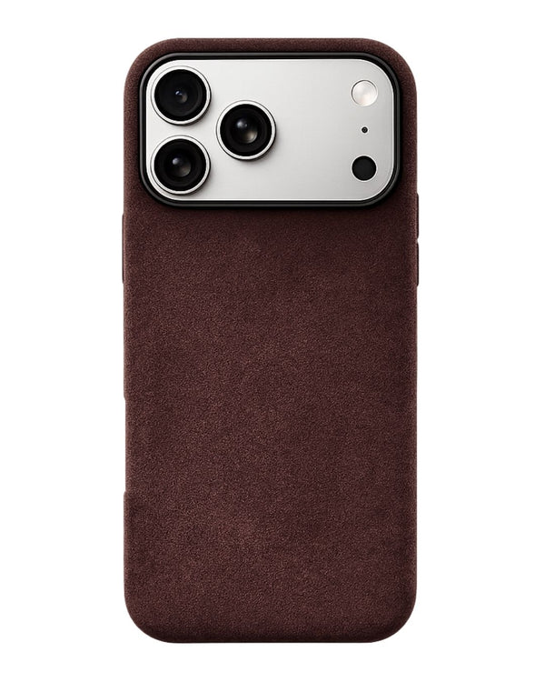 iPhone 17 Pro Max - Case Alcantara - Coffe