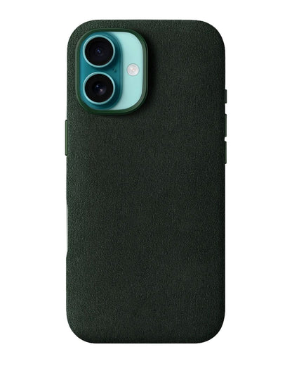iPhone 16 - Case Alcantara - Emerald