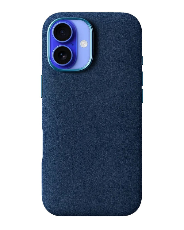 Iphone 16 - Case Alcantara - Sea Blue