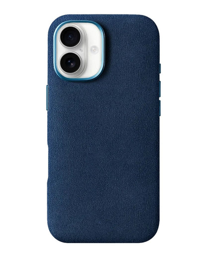 Iphone 16 - Case Alcantara - Sea Blue
