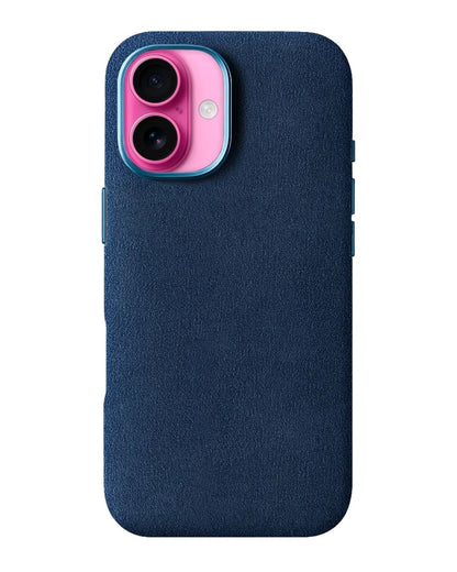 Iphone 16 - Case Alcantara - Sea Blue