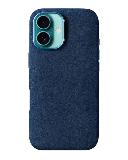 Iphone 16 - Case Alcantara - Sea Blue