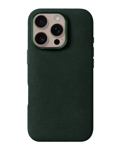 iPhone 16 Pro Max - Case Alcantara - Emerald
