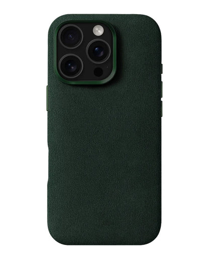 iPhone 16 Pro Max - Case Alcantara - Emerald