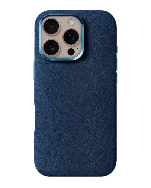 Iphone 16 Pro Max - Case Alcantara - Sea Blue