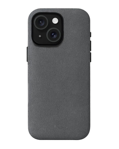 iPhone 15 Plus - Case Alcantara - Ciment Gray
