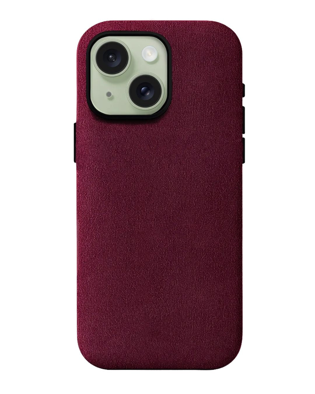 iPhone 15 Plus - Case Alcantara - Wine Red