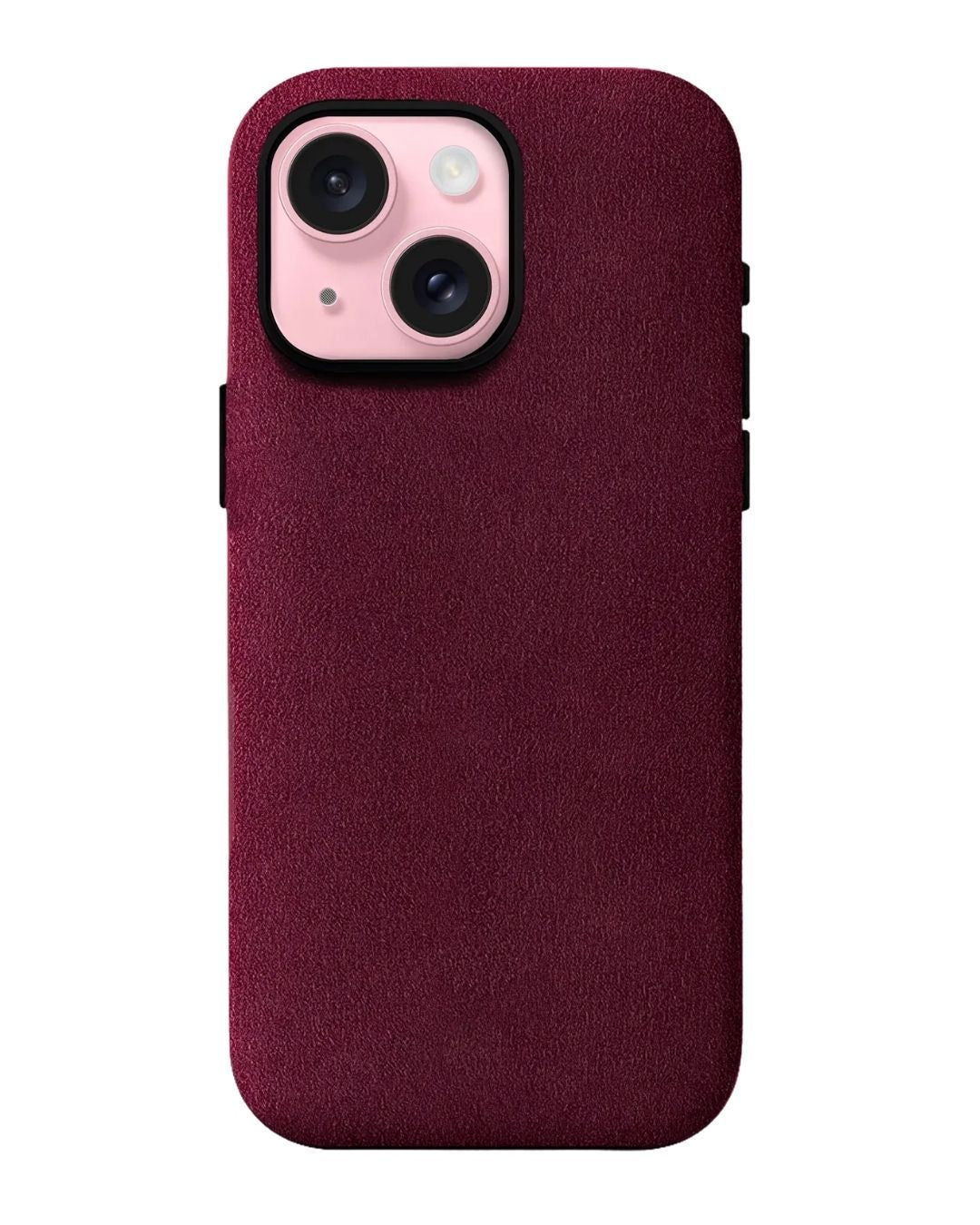 iPhone 15 - Case Alcantara - Burgundy