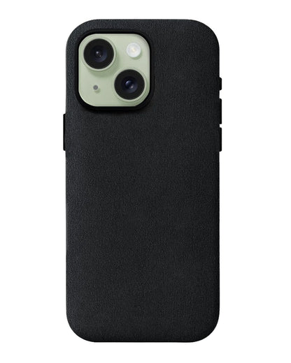 iPhone 15 Plus - Case Alcantara - Space Gray