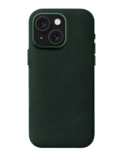 iPhone 15 - Case Alcantara - Emerald