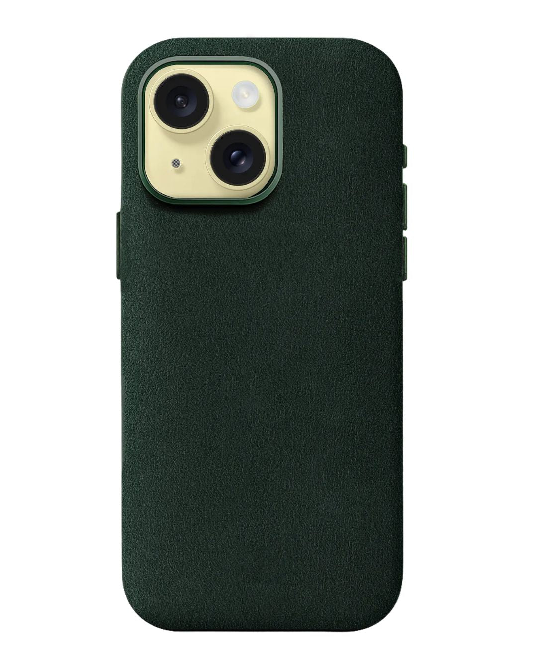 iPhone 15 Plus - Case Alcantara - Midnight Green