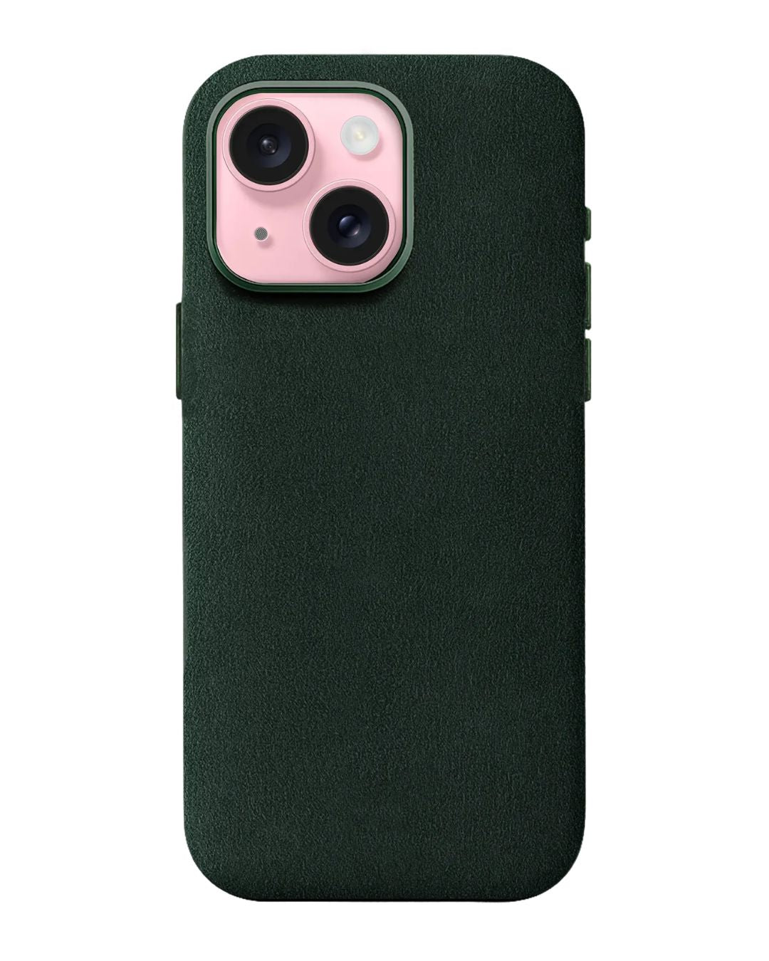 iPhone 15 Plus - Case Alcantara - Midnight Green