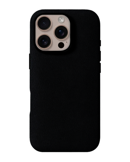 iPhone 16 Pro - Case Alcantara - Black Caviar