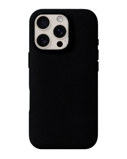 iPhone 16 Pro Max - Case Alcantara - Black Caviar