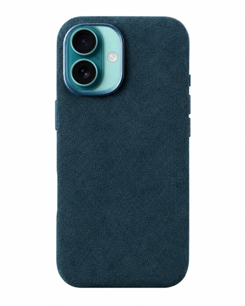 iPhone 16 - Case Alcantara - Ocean Blue