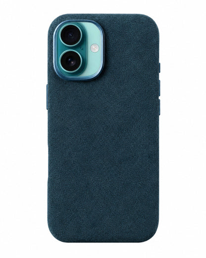 iPhone 16 - Case Alcantara - Ocean Blue