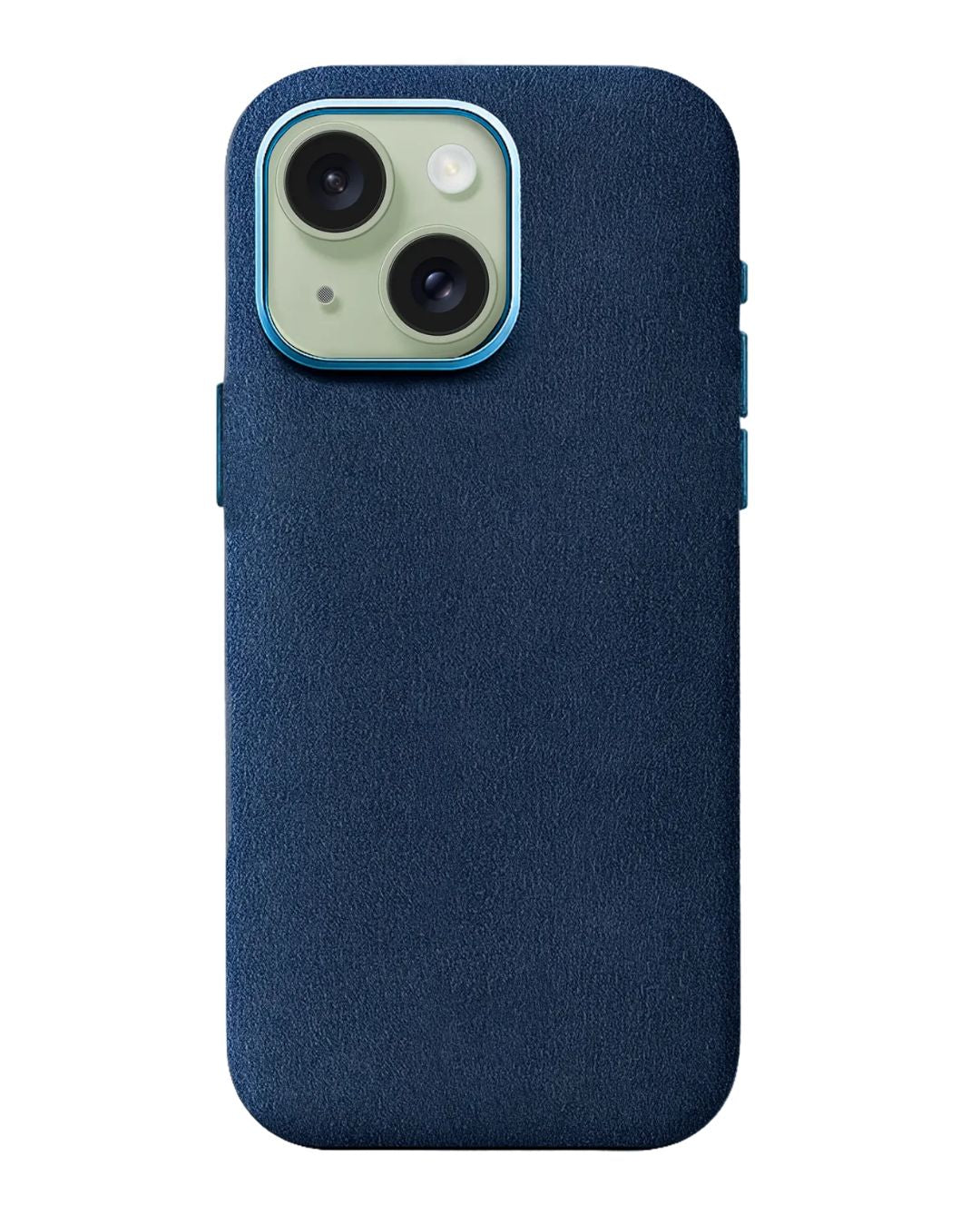 iPhone 15 Plus - Case Alcantara - Ocean Blue