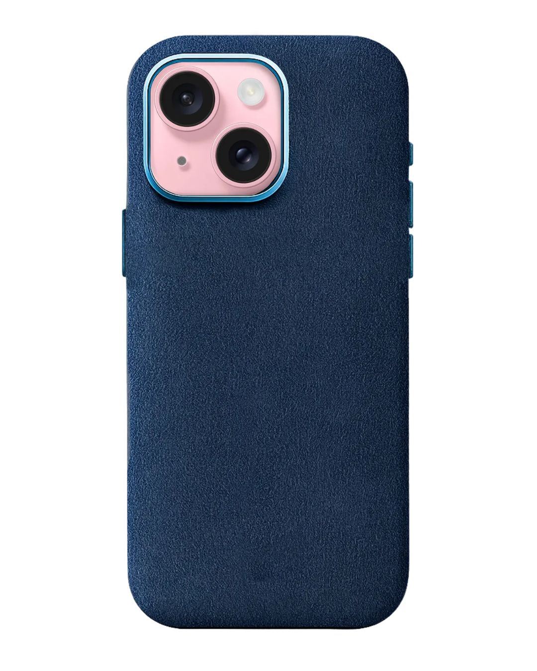 iPhone 15 Plus - Case Alcantara - Ocean Blue