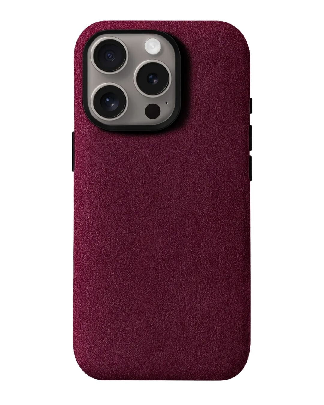 iPhone 15 Pro Max - Case Alcantara - Burgundy