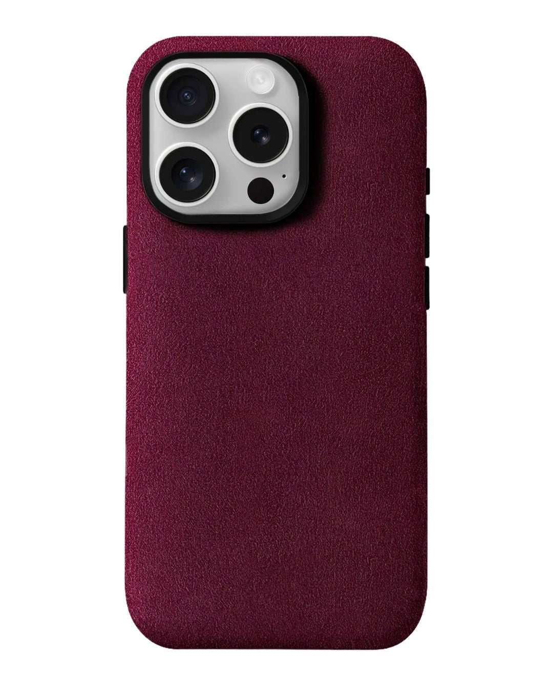 iPhone 15 Pro Max - Case Alcantara - Burgundy