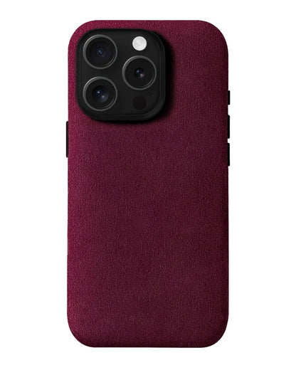 iPhone 15 Pro Max - Case Alcantara - Burgundy