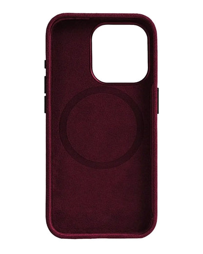 iPhone 15 Pro Max - Case Alcantara - Burgundy