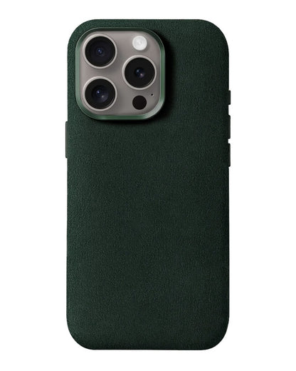 iPhone 15 Pro Max - Case Alcantara - Emerald