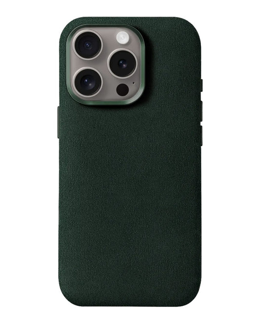 iPhone 15 Pro Max - Case Alcantara - Emerald