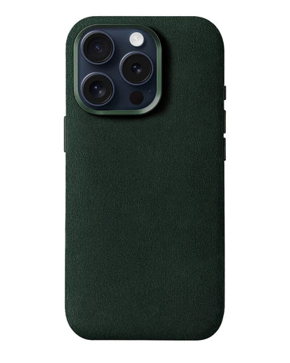 iPhone 15 Pro Max - Case Alcantara - Emerald