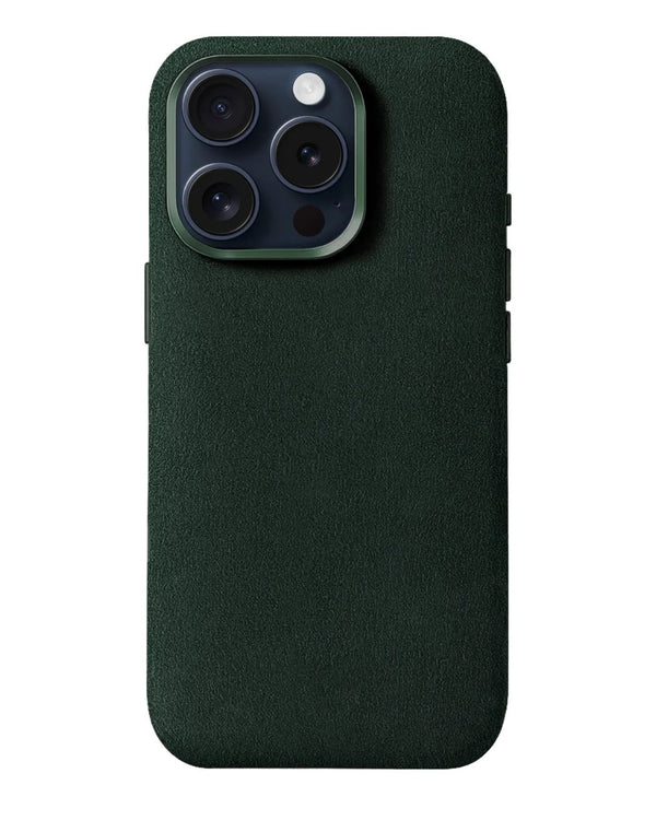 iPhone 15 Pro Max - Case Alcantara - Emerald
