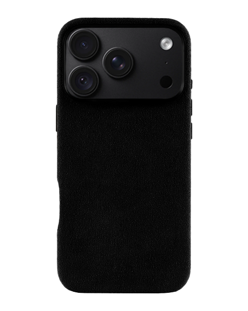 iPhone 18 Pro Max - Case Alcantara - Black Caviar