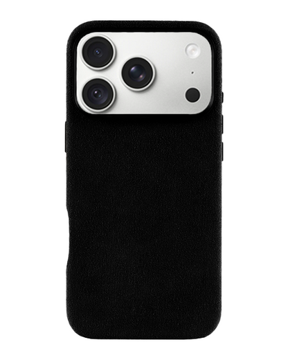 iPhone 18 Pro Max - Case Alcantara - Black Caviar