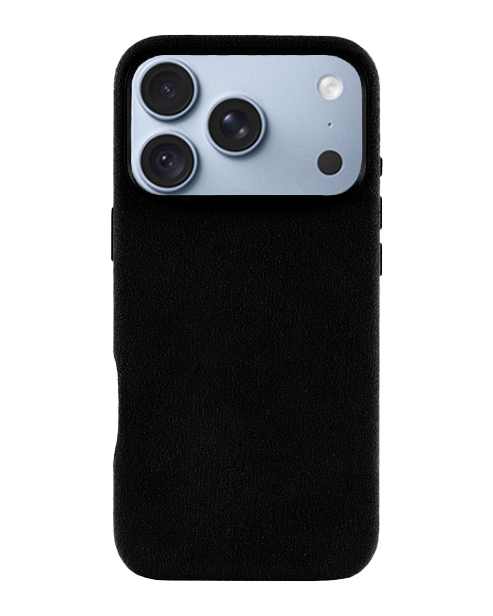 iPhone 18 Pro Max - Case Alcantara - Black Caviar
