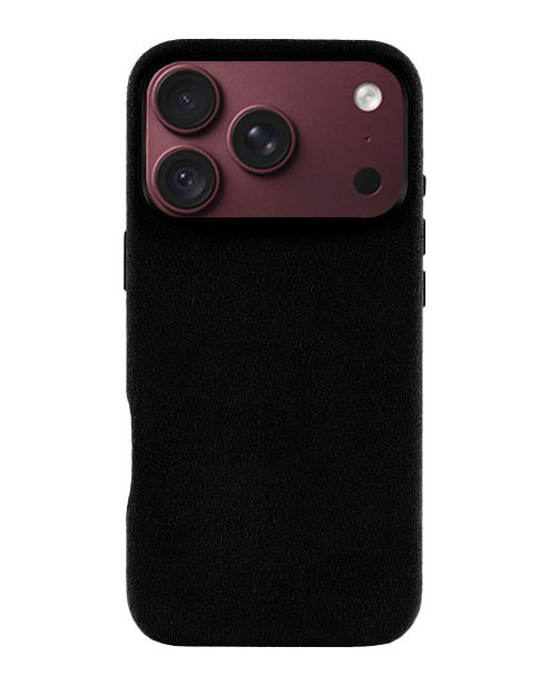 iPhone 18 Pro Max - Case Alcantara - Black Caviar
