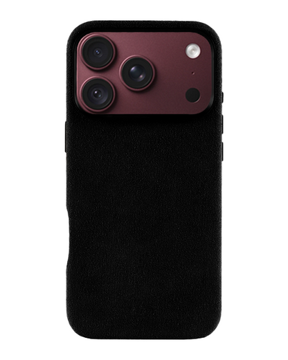 iPhone 18 Pro Max - Case Alcantara - Black Caviar