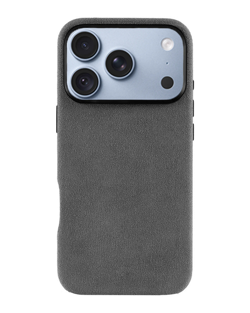 iPhone 18 Pro Max - Case Alcantara - Ciment Gray