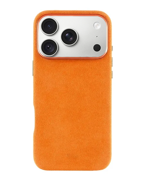 iPhone 18 Pro Max - Case Alcantara - Cosmic Orange