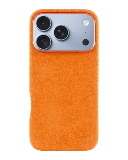iPhone 18 Pro Max - Case Alcantara - Cosmic Orange