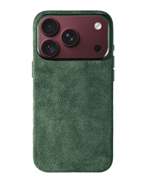 iPhone 18 Pro Max - Case Alcantara - Midnight Green