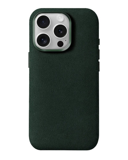 iPhone 15 Pro Max - Case Alcantara - Emerald