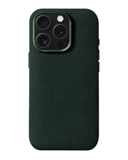 iPhone 15 Pro Max - Case Alcantara - Emerald