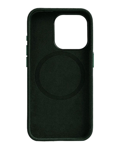 iPhone 15 Pro Max - Case Alcantara - Emerald