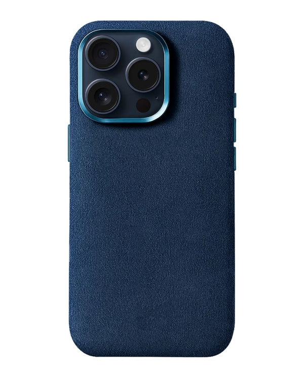 Iphone 15 Pro Max - Case Alcantara - Sea Blue