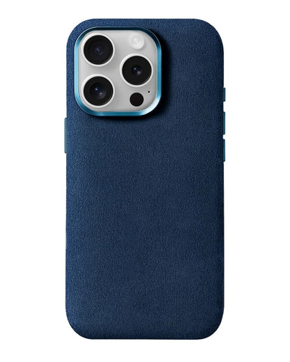 Iphone 15 Pro Max - Case Alcantara - Sea Blue