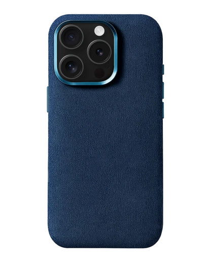 Iphone 15 Pro Max - Case Alcantara - Sea Blue